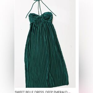Pleated Halter Dress - small